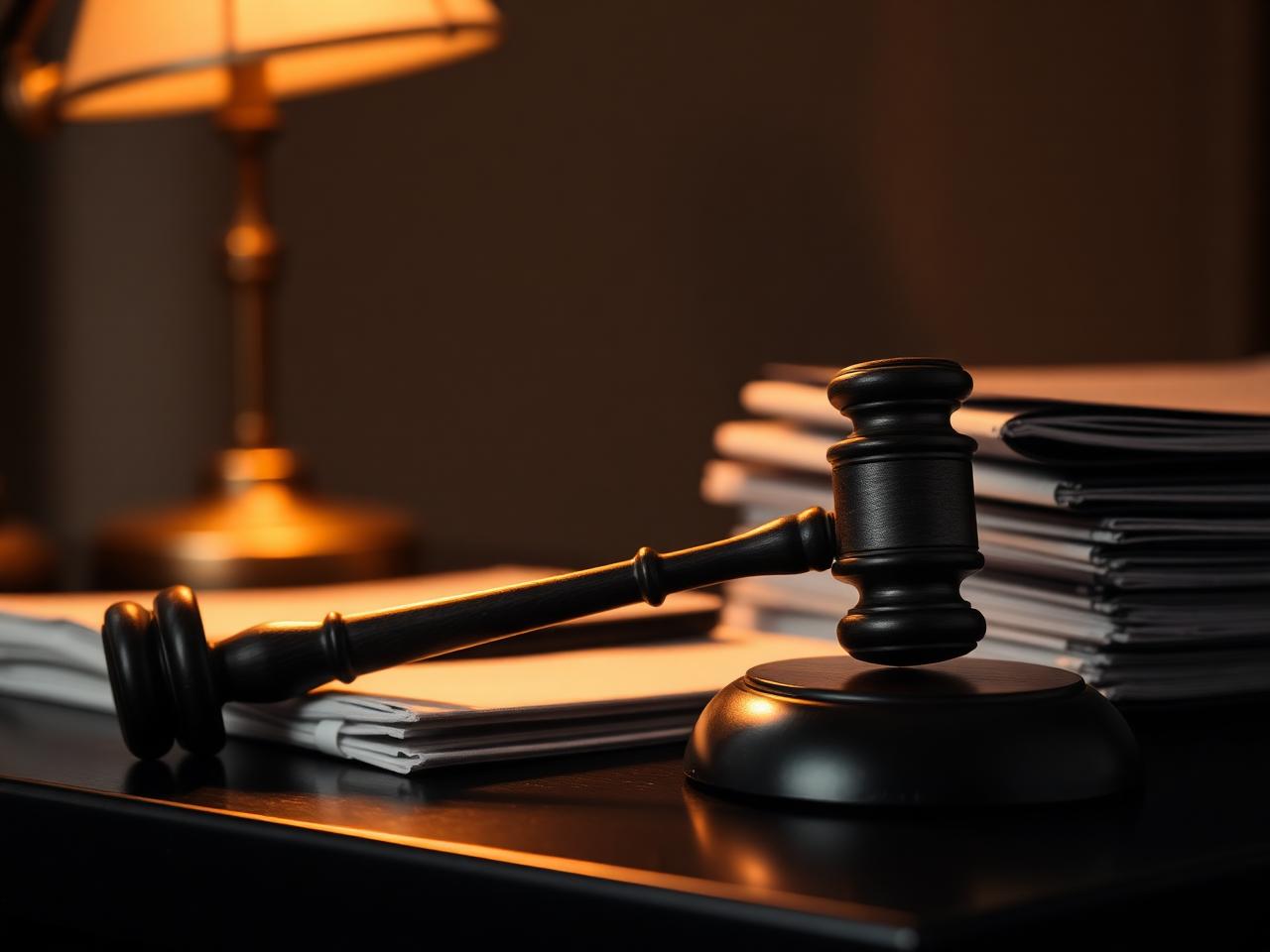 San Diego probation violation and warrant attorney: gavel and court files for a probation violation hearing